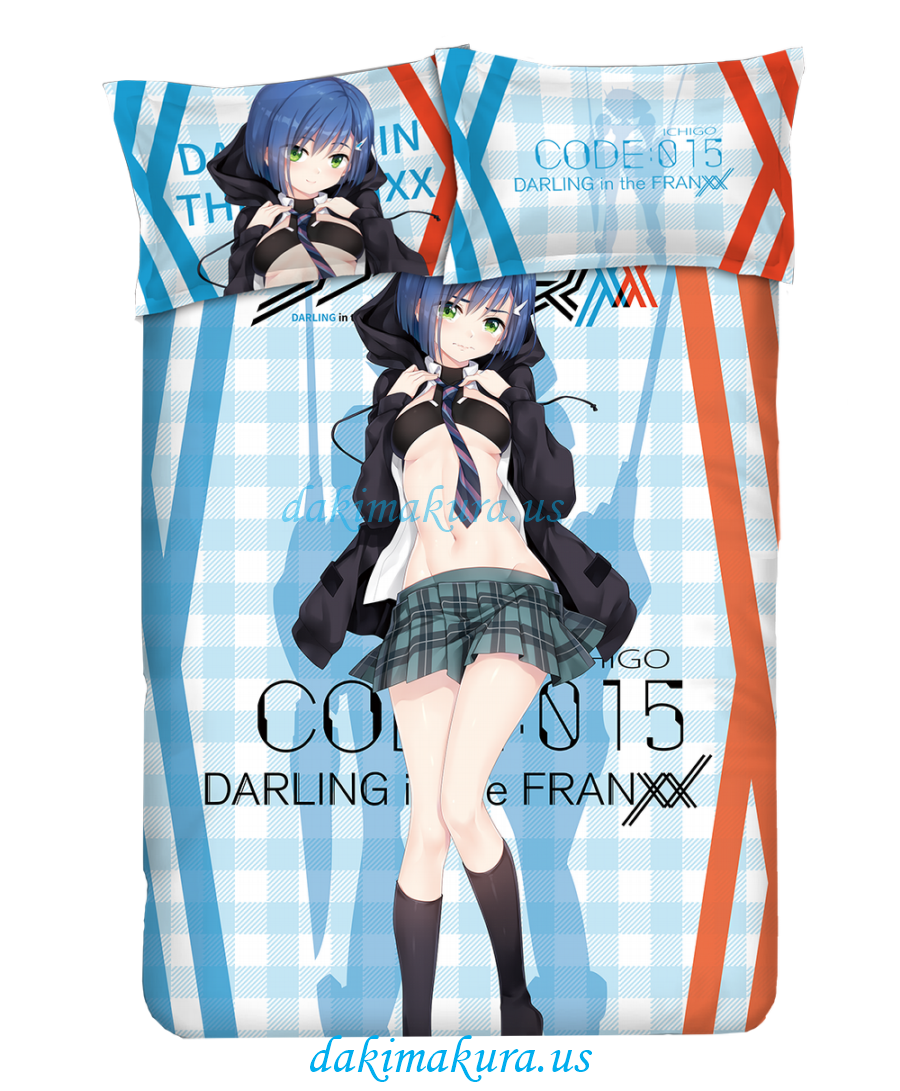 Ichigo-DARLING in the FRANXX Anime Bedding Sets,Bed Blanket & Duvet Cover,Bed Sheet with Pillow Covers Ichigo-DARLING in the FRANXX Anime Bedding Sets,Bed Blanket & Duvet Cover,Bed Sheet with Pillow Covers